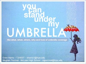 you can stand under my umbrella